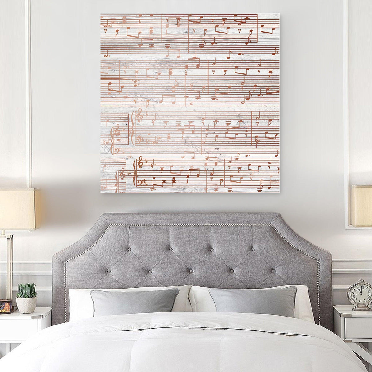 Custom Sheet Music Art - Copper Tone