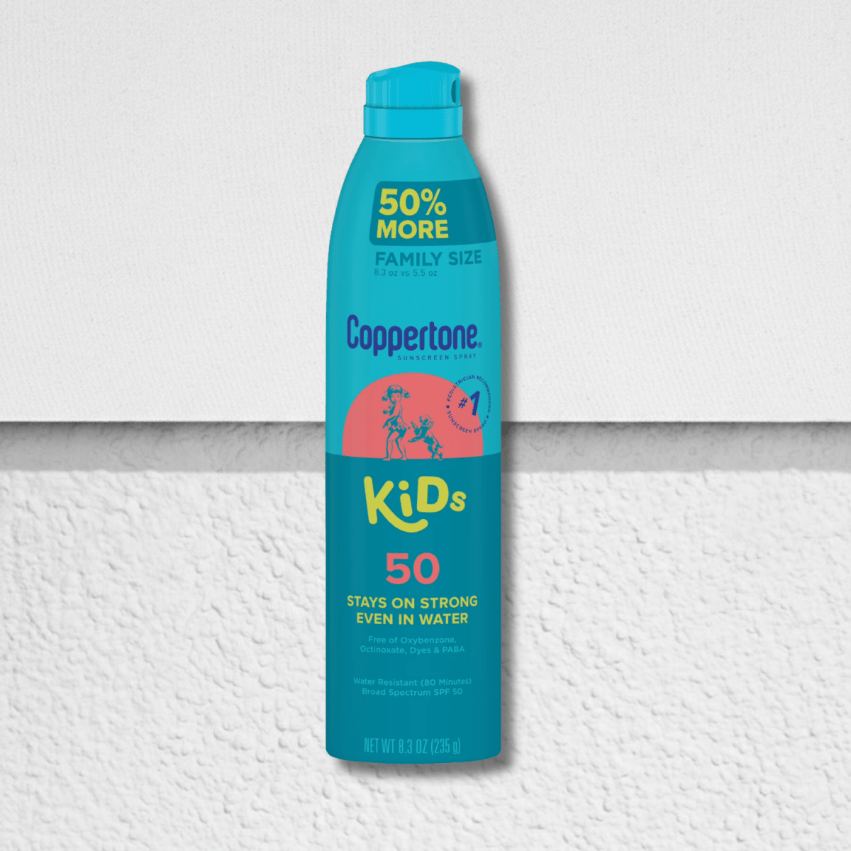 Coppertone Sunscreen Spray Kids SPF 50 Family Size 8.3oz