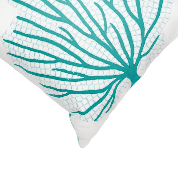 Coral Fan Indoor/Outdoor Pillow 12 x 20