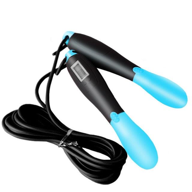 Cordless Electronic Skipping Rope Gym Fitness Cordless Skipping Smart Jump Rope With LCD Screen Counting Speed Skipping Rope With Calorie Counter Adjustable Digital Weighted Jumping Rope For Fitness Exercise Cordless Jump Rope Suitable For Women