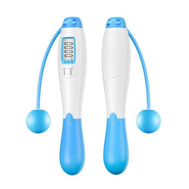 Cordless Electronic Skipping Rope Gym Fitness Cordless Skipping Smart Jump Rope With LCD Screen Counting Speed Skipping Rope With Calorie Counter Adjustable Digital Weighted Jumping Rope For Fitness Exercise Cordless Jump Rope Suitable For Women