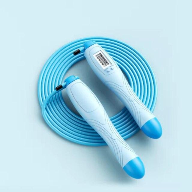 Cordless Electronic Skipping Rope Gym Fitness Cordless Skipping Smart Jump Rope With LCD Screen Counting Speed Skipping Rope With Calorie Counter Adjustable Digital Weighted Jumping Rope For Fitness Exercise Cordless Jump Rope Suitable For Women