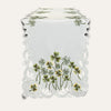 Ivory Table Runner – Clem Collection, Embroidered Linen