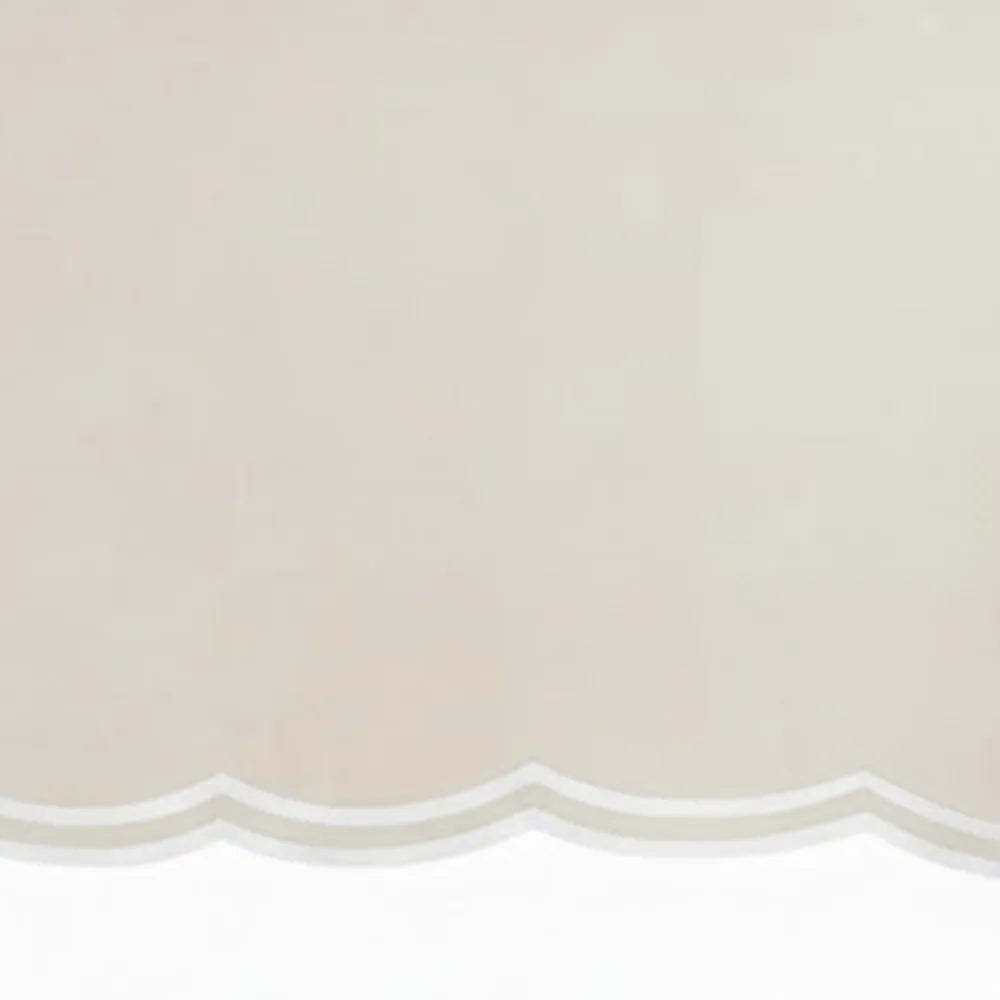 Ivory Tablecloth Rectangle - Scallop Edge Tablecloth