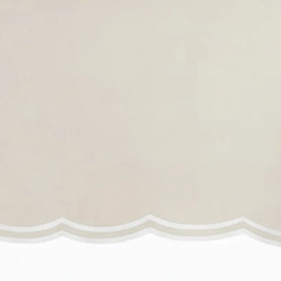Ivory Tablecloth Rectangle - Scallop Edge Tablecloth