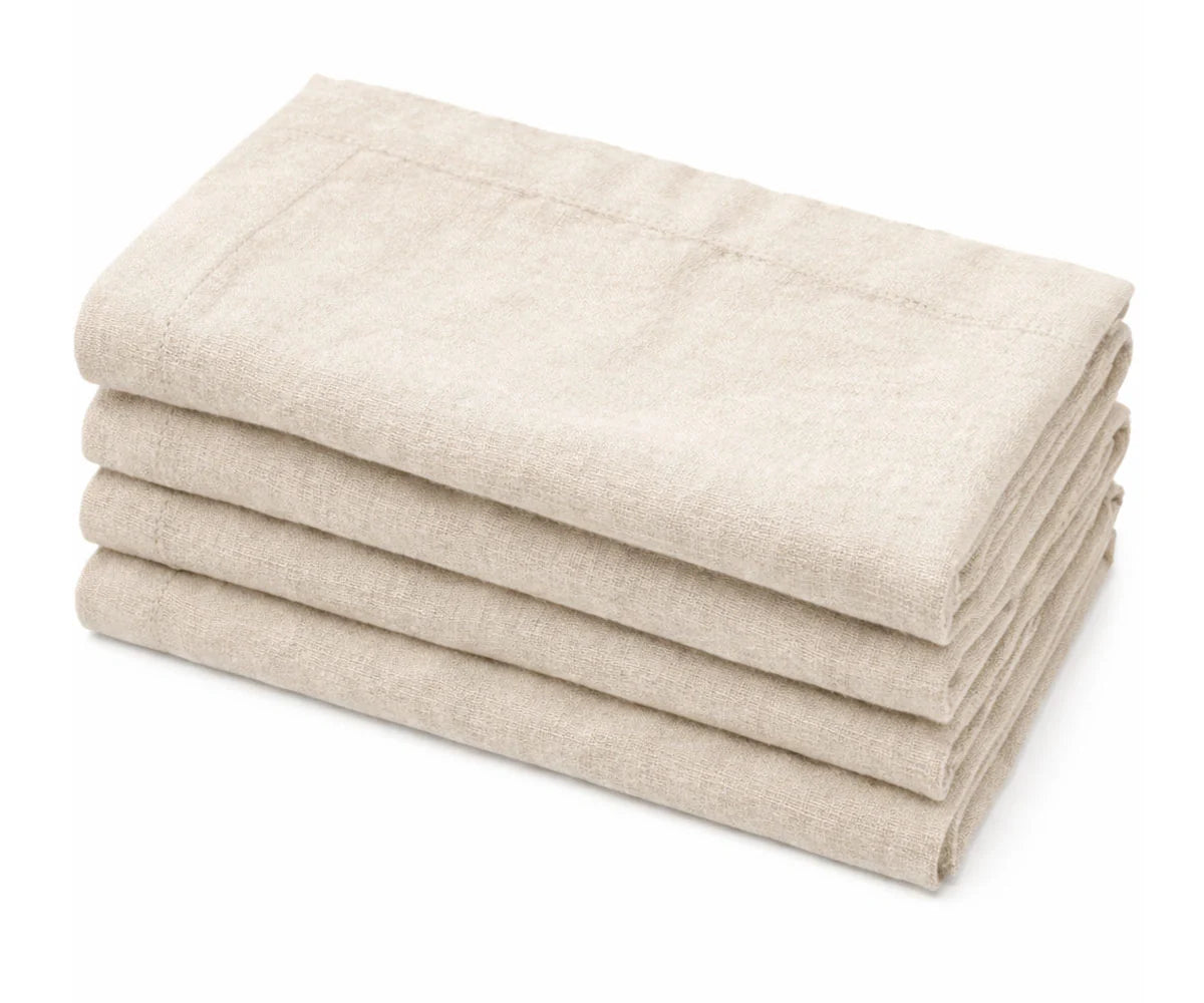 Plain Cloth Napkins - Cotton Linen Napkins