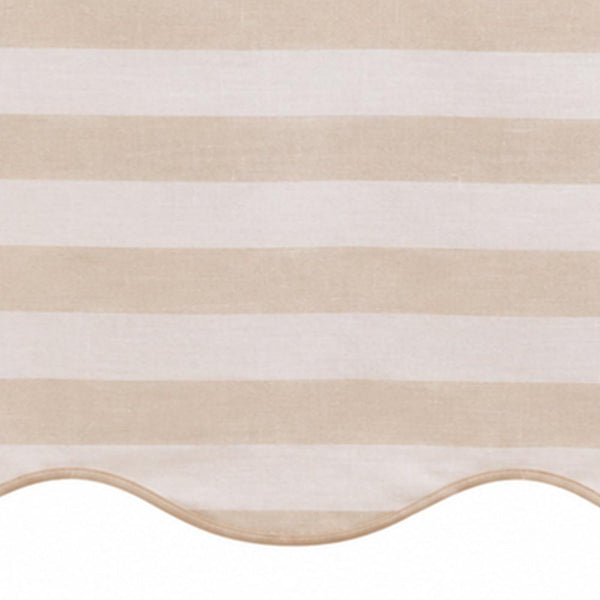 Scalloped Edge Tablecloth - Striped