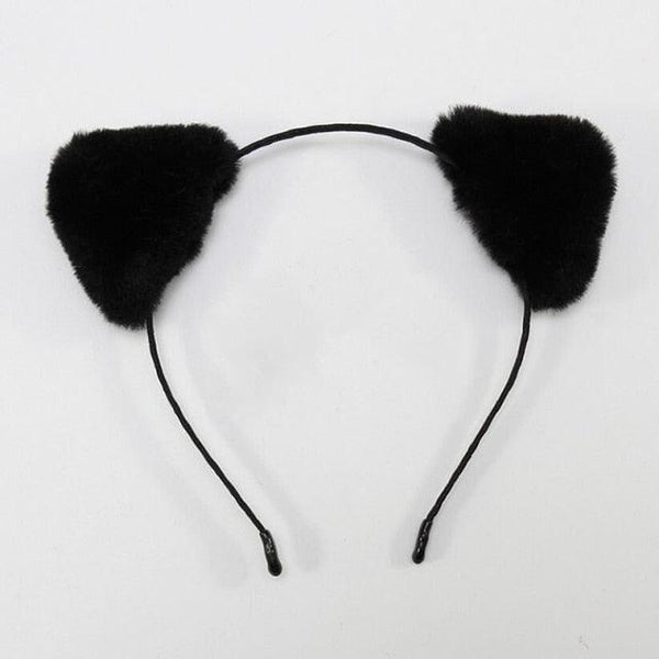 Cotton Cat's ears Autumn Winter 1Pc Plush Soft Warm Headband Hair Band Headwear for Women Girl Mix Styling Gorgeous Hair Accessories For Women