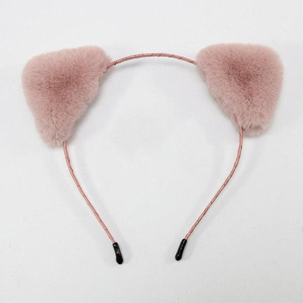Cotton Cat's ears Autumn Winter 1Pc Plush Soft Warm Headband Hair Band Headwear for Women Girl Mix Styling Gorgeous Hair Accessories For Women