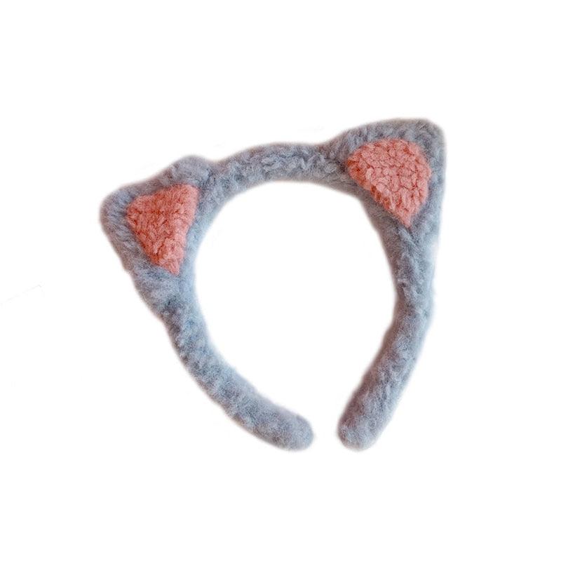 Cotton Cat's ears Autumn Winter 1Pc Plush Soft Warm Headband Hair Band Headwear for Women Girl Mix Styling Gorgeous Hair Accessories For Women