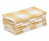 Check Cloth Napkins - Pale Yellow