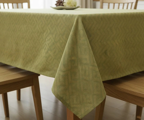 Green Floral Tablecloth