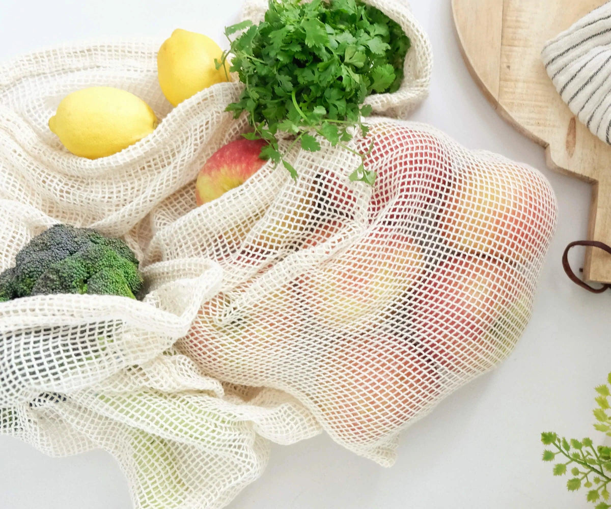 Wholesale -  Mesh Produce Bags - Reusable Produce Bags for Grocery Vegetables