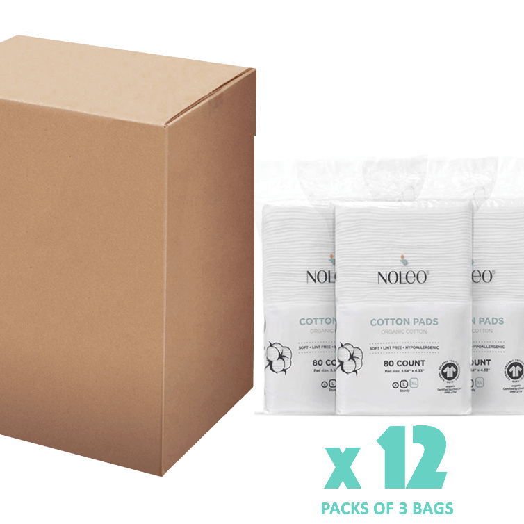 NOLEO Organic Cotton Pads - XL 3.54