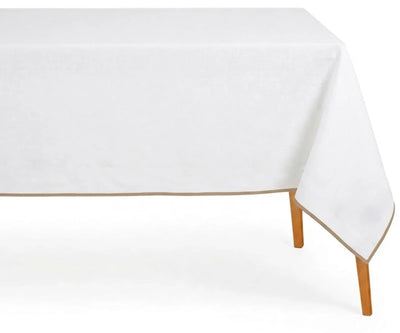Beige Embroidered Tablecloth