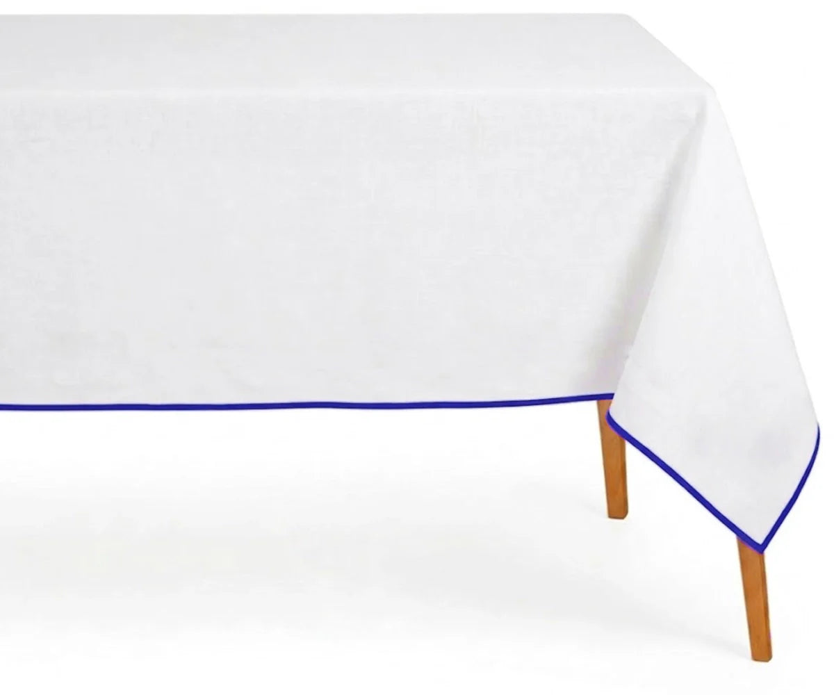 Cotton Embroidery Tablecloth - Blue