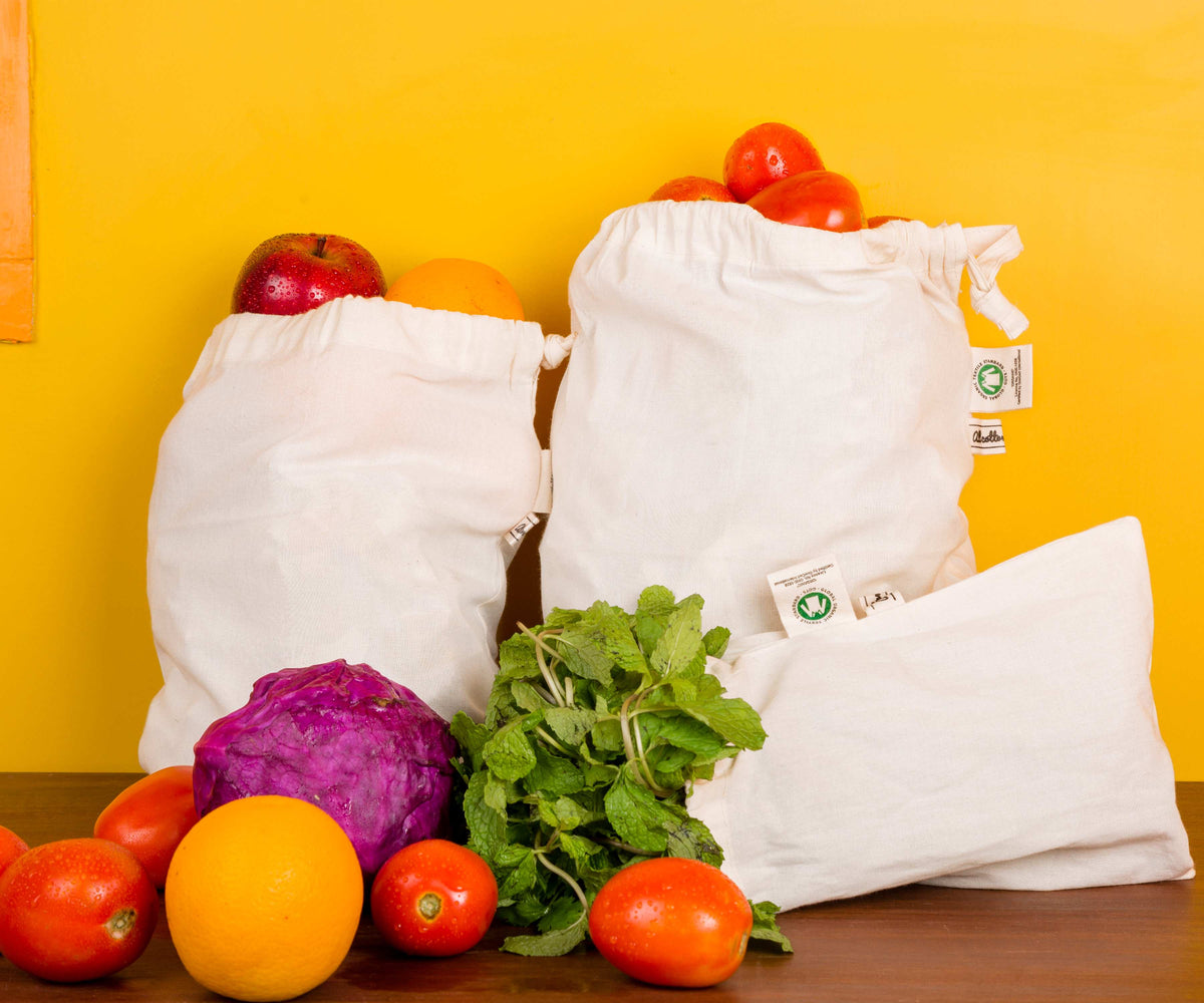 Muslin Bags - Cloth Produce Bags Drawstring