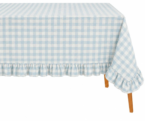 Gingham Ruffle Tablecloth