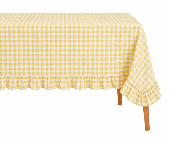 Gingham Ruffle Tablecloth