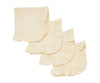 Ivory Napkins With Ruffled Edges