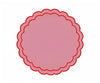 Pink and Red Scalloped Placemats