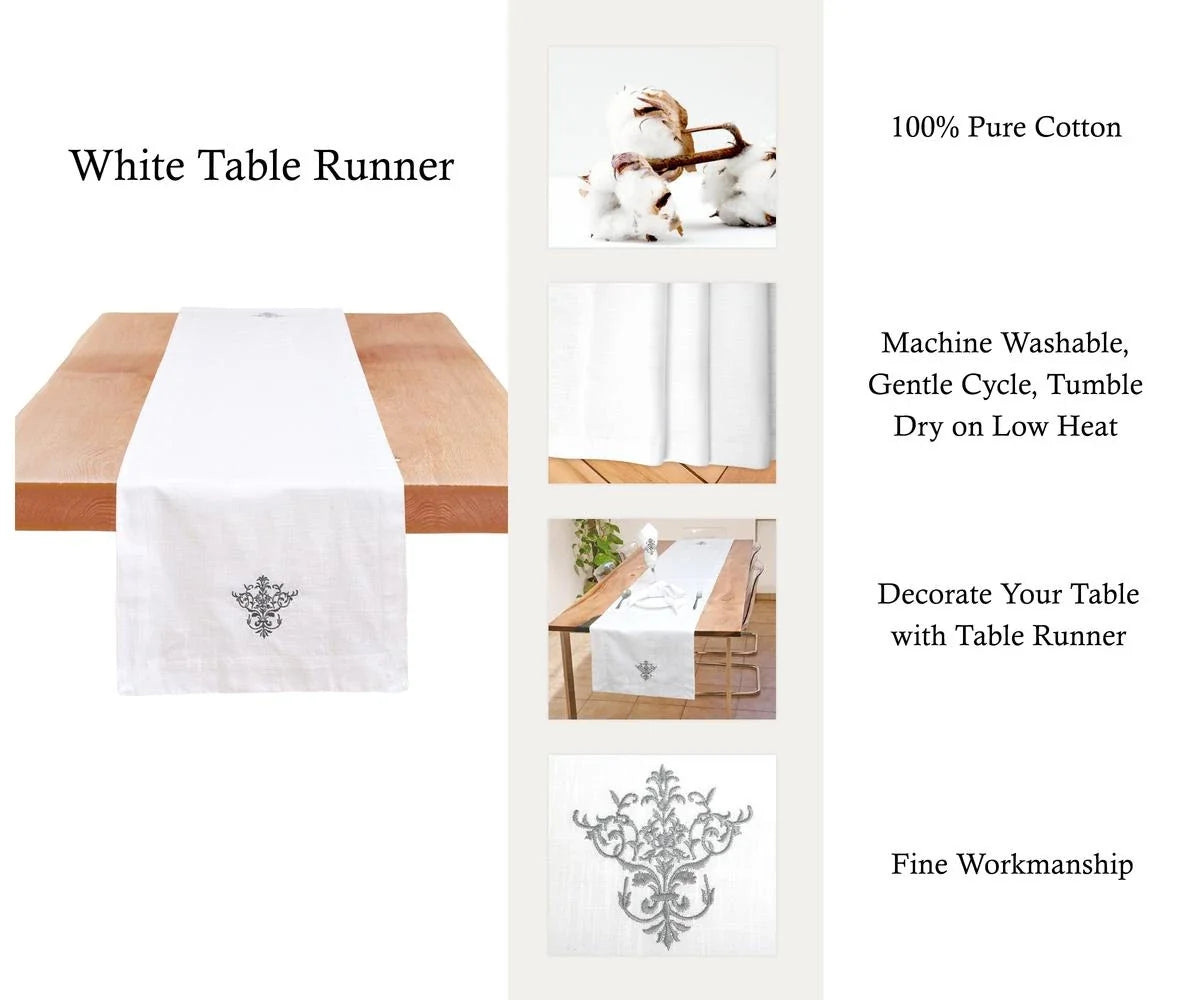 Embroidered Table Runner - Dining Table Runner