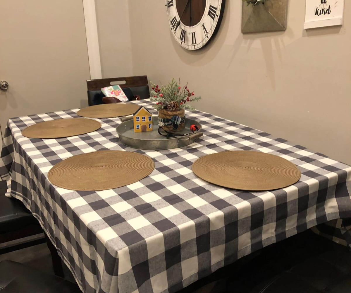 Cotton Tablecloths - Plaid Cloth Tablecloths