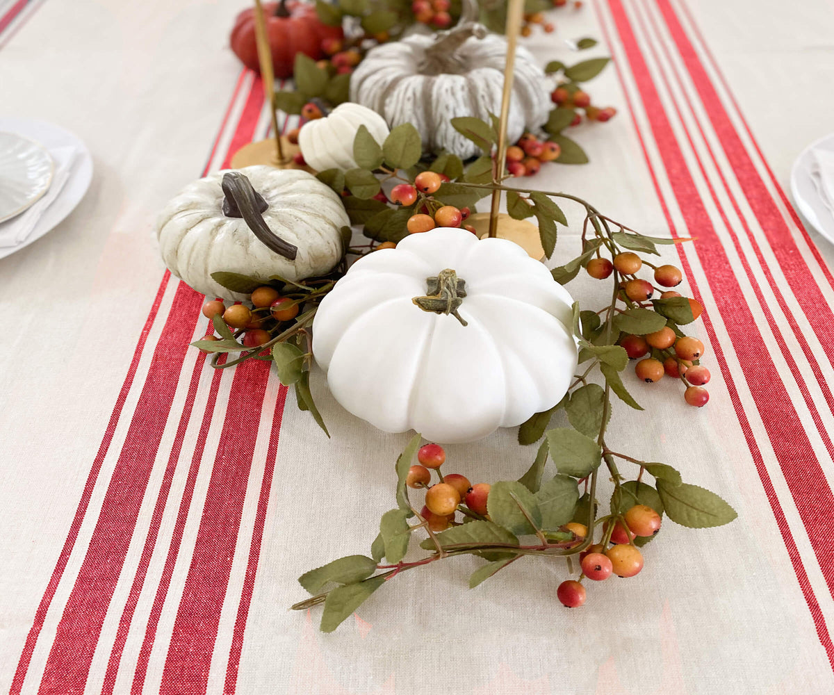 Cotton Striped Tablecloth - Rectangle Tablecloths