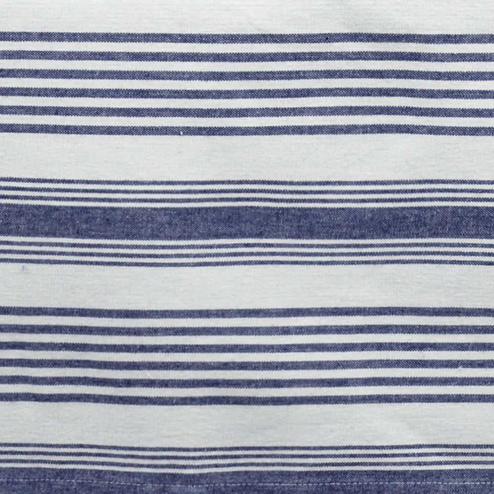 Blue French Stripe Tablecloth