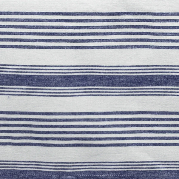 Blue French Stripe Tablecloth