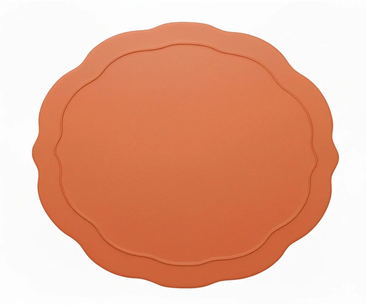 Oval Cloth Placemats - Terracotta