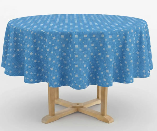 Round Block Print Tablecloths