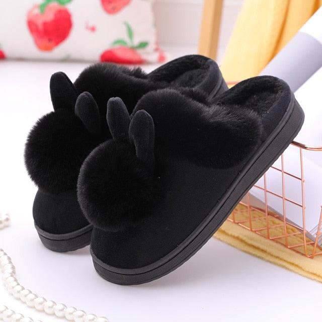 Cotton Women Cute Slippers Indoor Shoes For Women Winter Home Slippers Warm Footwear Winter Cotton Slippers Memory Foam House Slippers Cozy Fluffy Bedroom Couples Slippers