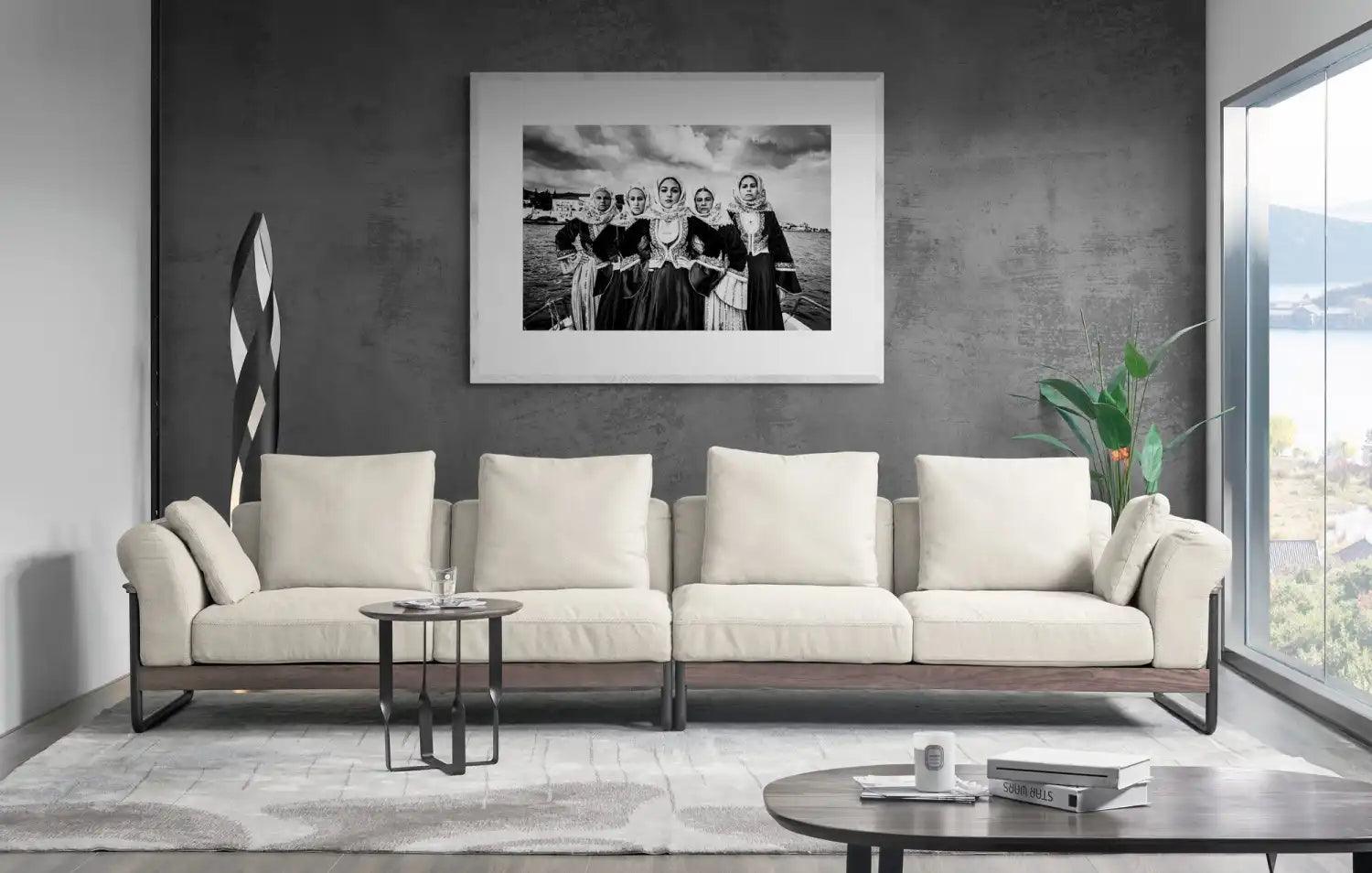 Limited Edition numbered and signed. Bouboulina dresses in Spetses | Black-and-white wall art photography from Greece