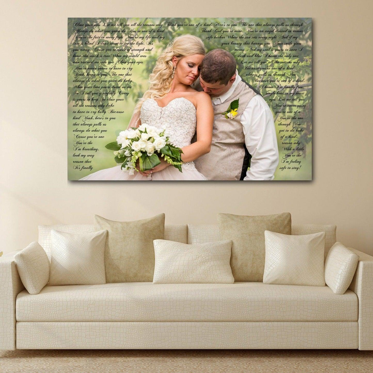 Photo Word Art Canvas - A Personalized Word Art Canvas