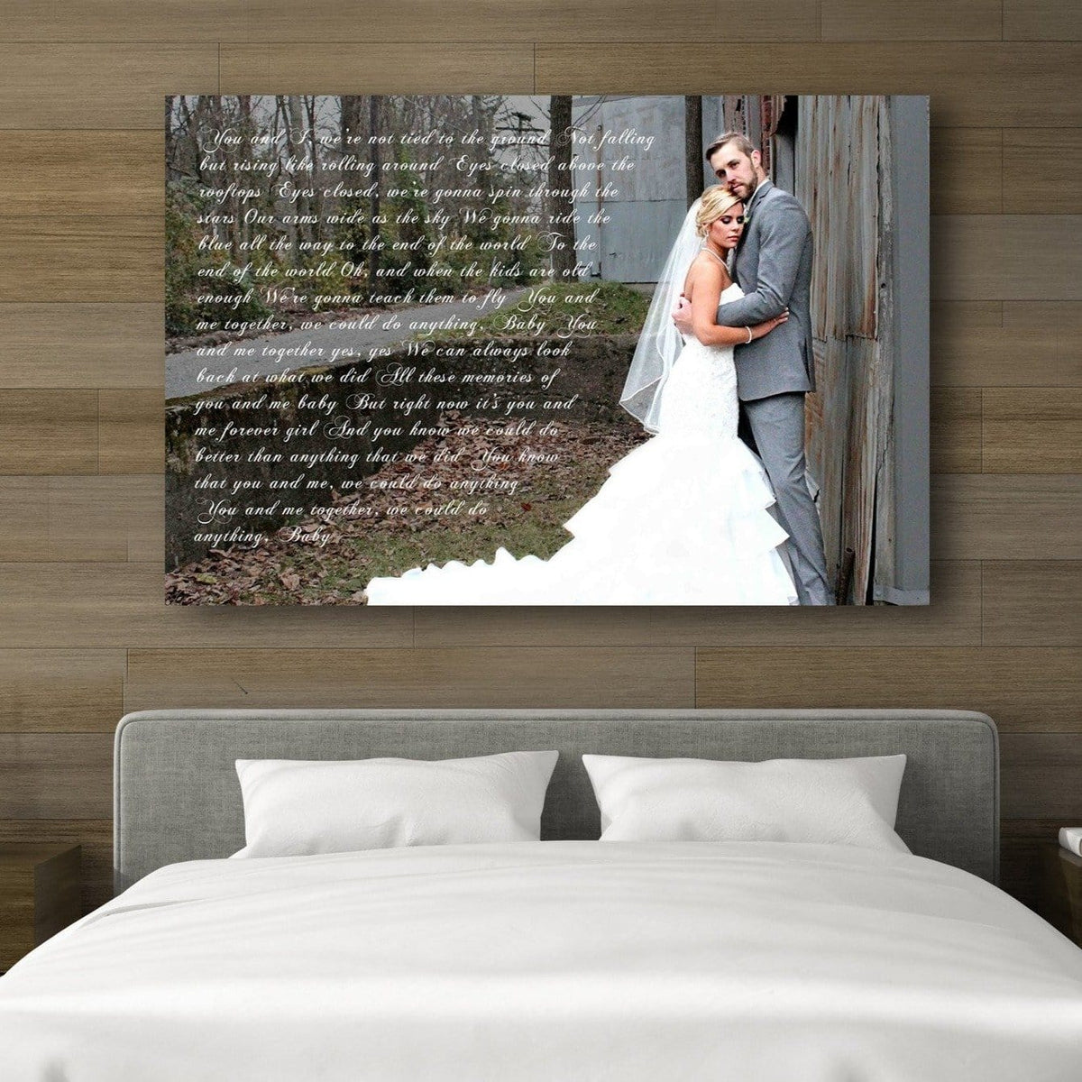 1st Anniversary Gift - A Personalized Word Art Canvas
