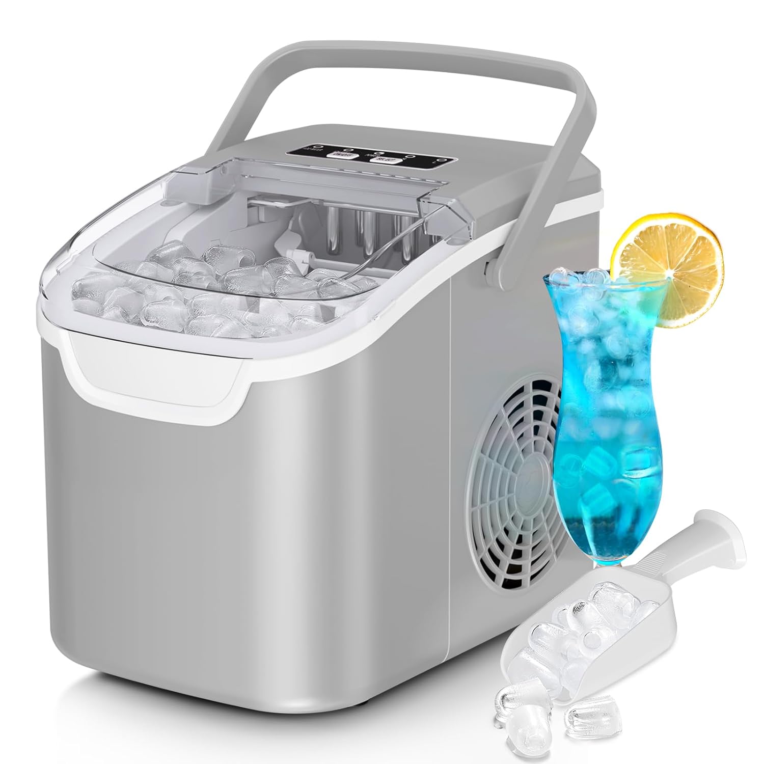 Countertop Ice Maker, 26 lbs/Day ice Production 58012RIM0 Kismile