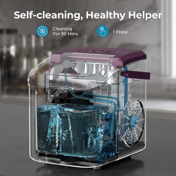 Countertop Ice Maker, 26 lbs/Day ice Production 58012RIM0 Kismile