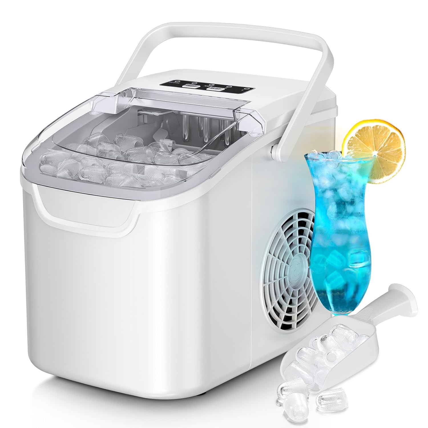 Countertop Ice Maker, 26 lbs/Day ice Production 58012RIM0 Kismile