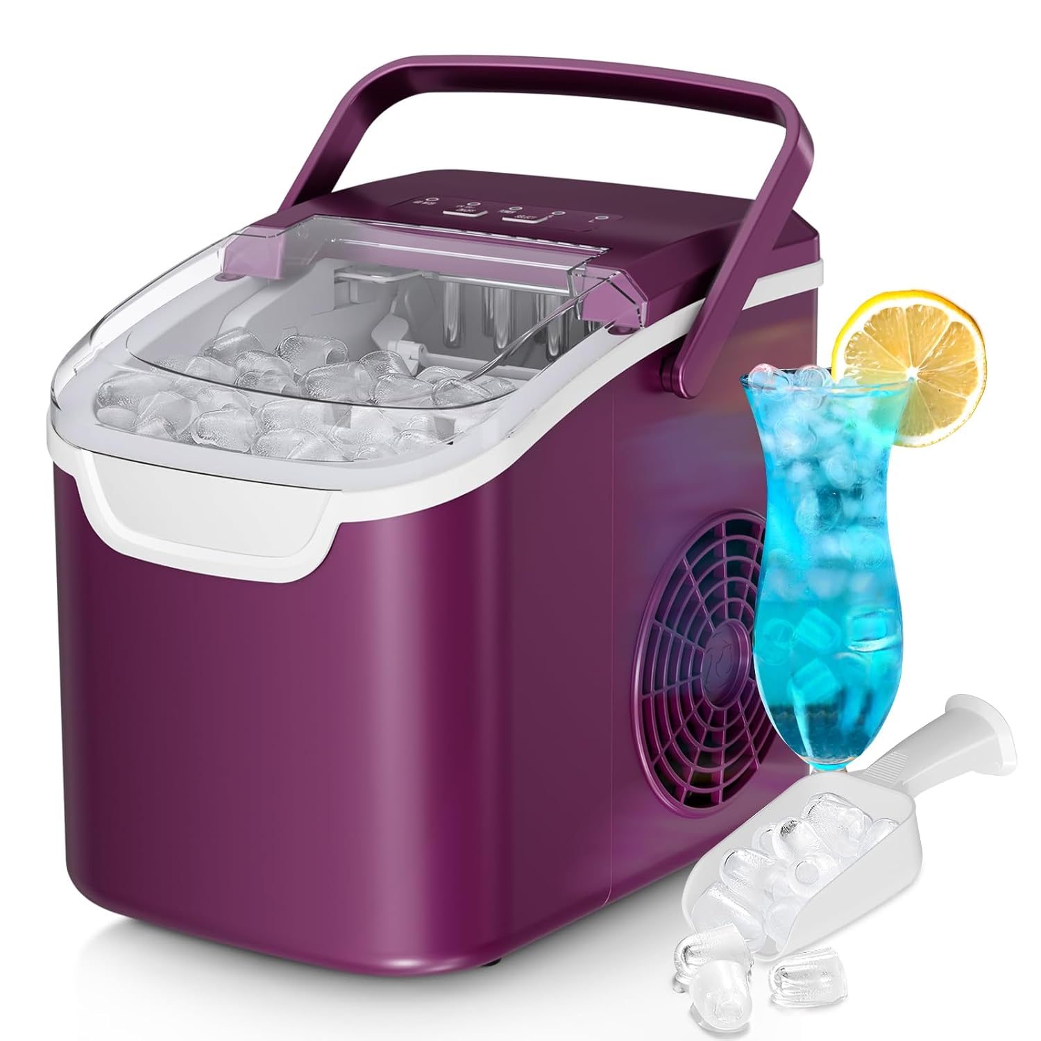 Countertop Ice Maker, 26 lbs/Day ice Production 58012RIM0 Kismile