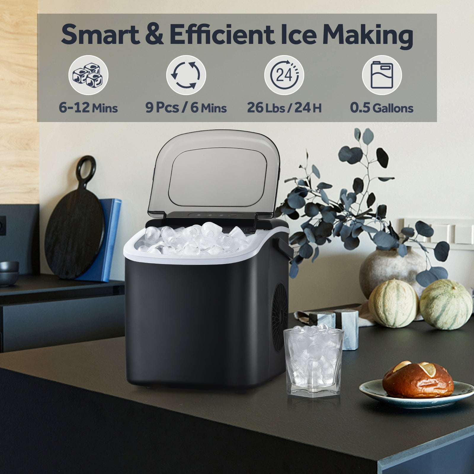 Countertop Ice Maker Z5812H Kismile