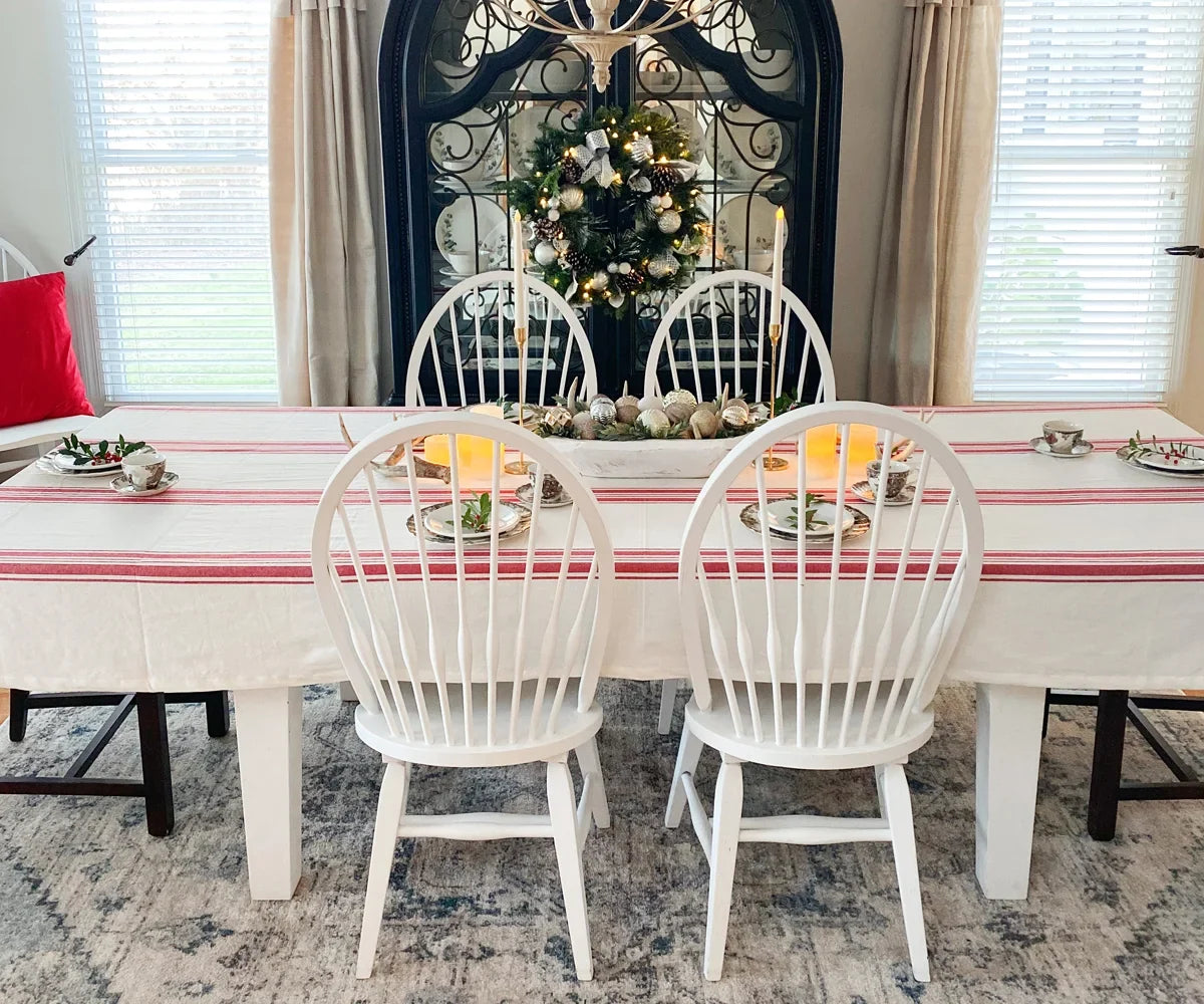 Cotton Striped Tablecloth - Rectangle Tablecloths