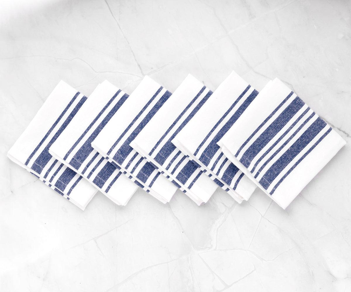 Blue and White Napkins -  Fabric Napkins