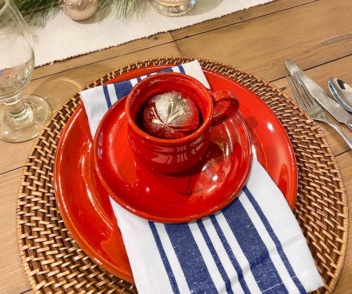 Restaurant Napkins - Set of 6 Bistro Napkins