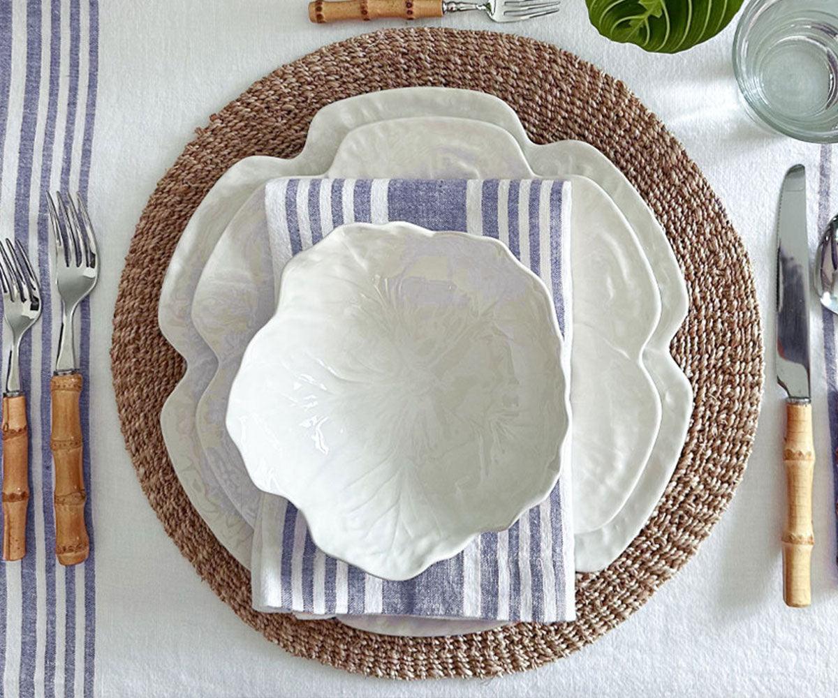 Navy Blue Striped Napkins Set of 4, 8 & More