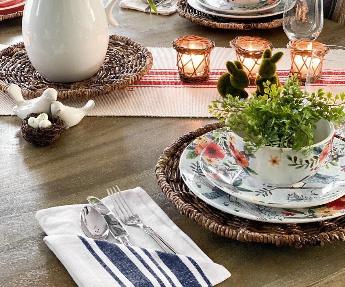 Blue and White Napkins -  Fabric Napkins