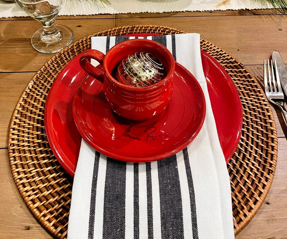 Restaurant Napkins - Set of 6 Bistro Napkins