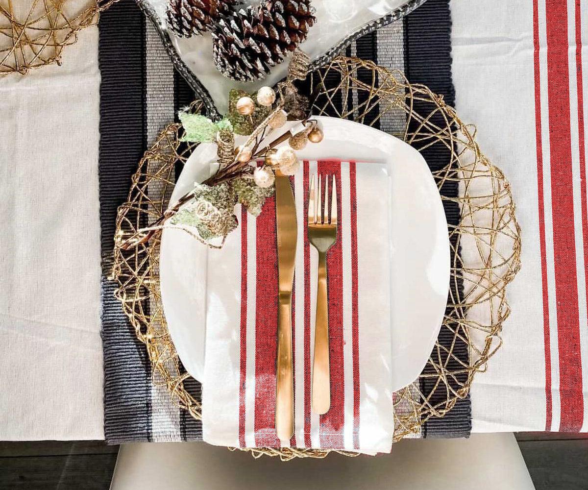 Restaurant Napkins - Set of 6 Bistro Napkins