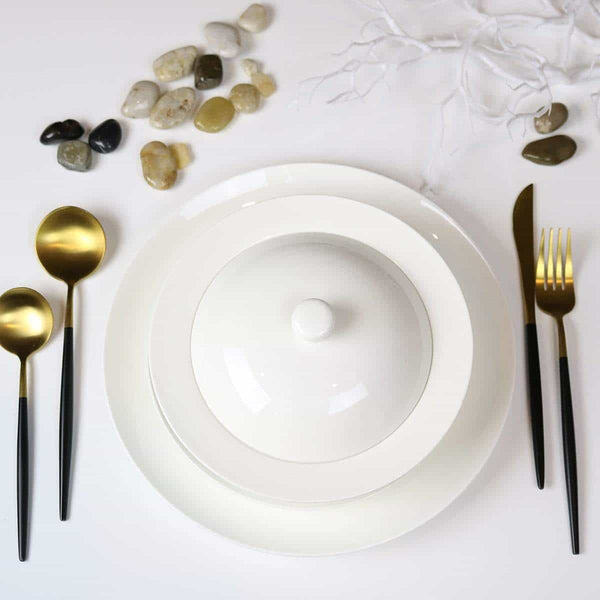 Angelic White Bread and Butter Plates - Set of 4