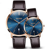 Couple Watches Popular Casual Quartz Women Men Watch Clock Boys Girls Ultra Thin Leather Wristwatch Minimalist Analog Quartz Ultra Thin Watches Leather Strap Fashion Casual Date Watch Waterproof Wrist Watch